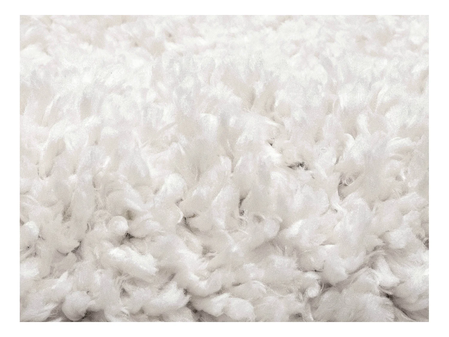 Tapis shaggy géométrique - 160 x 230 cm - Beige et marron  - TANTIA