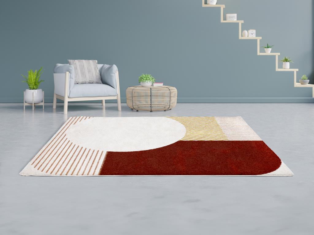 Designer-Hochflorteppich - 160 x 230 cm - Mehrfarbig - IMPERIA günstig online kaufen