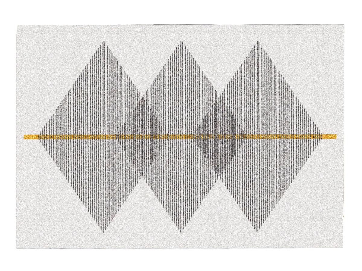 Teppich mit geometrischen Formen - 200 x 290 cm - Weiß & Grau - NIMIRIA günstig online kaufen
