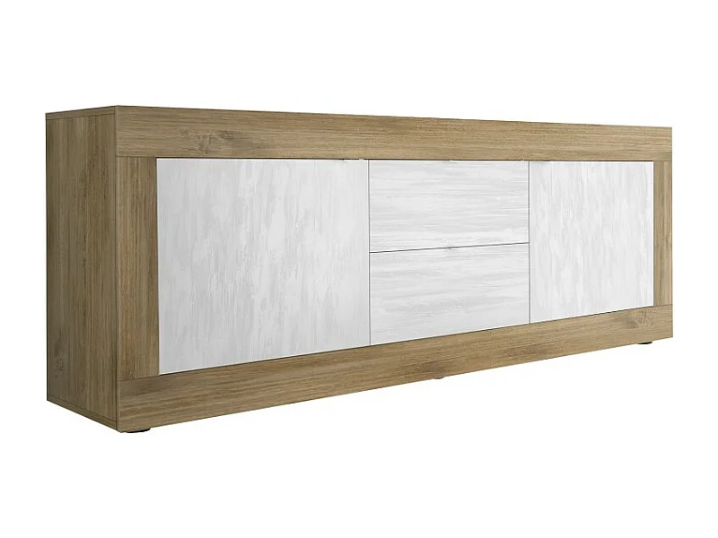 Buffet mit 4 Türen, Kollektion SKY, schwarze Eiche, ideal für Küche/Esszimmer im Design-Stil