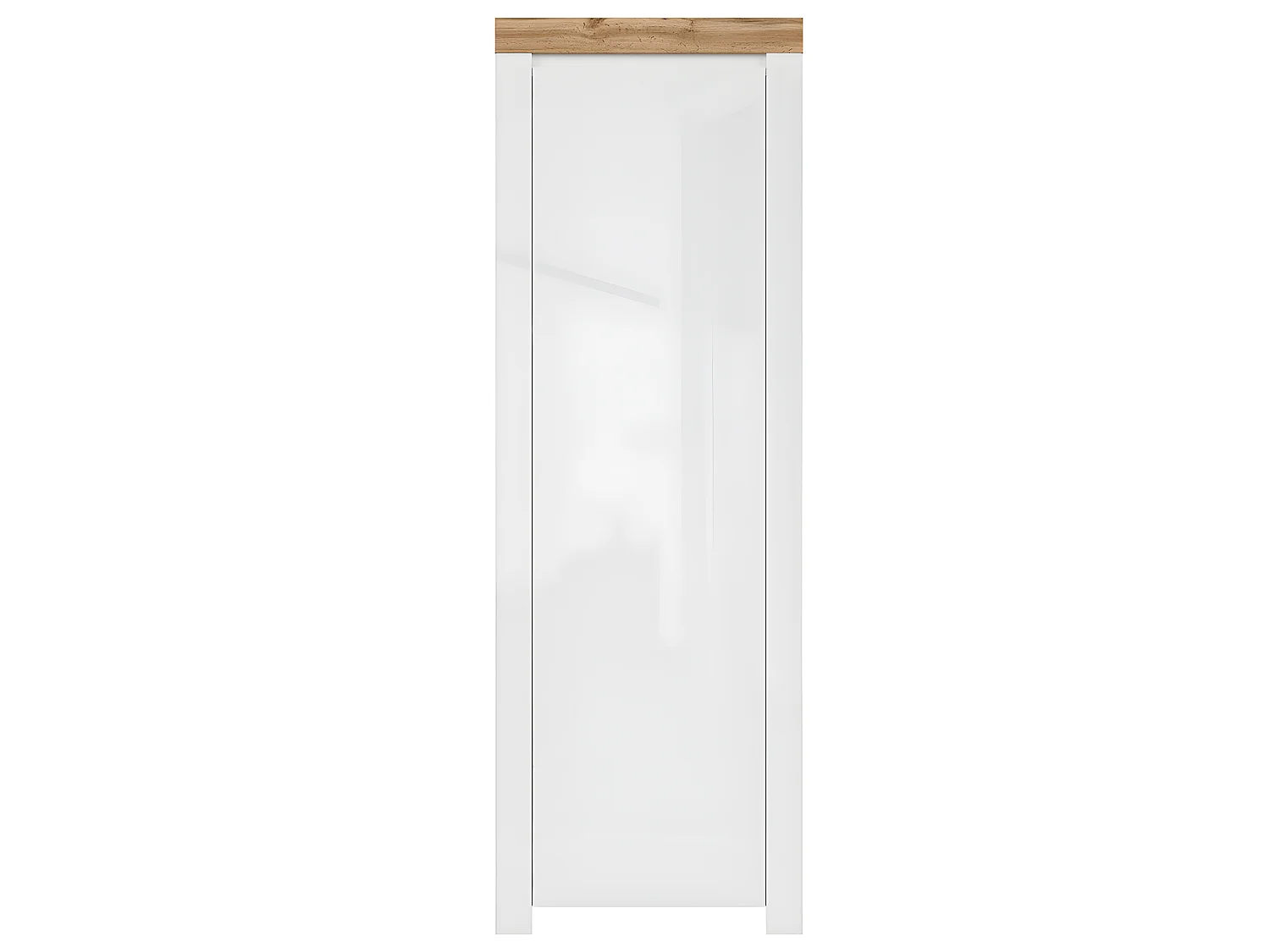 Meuble d'entrée 1 porte Hella Blanc et Bois