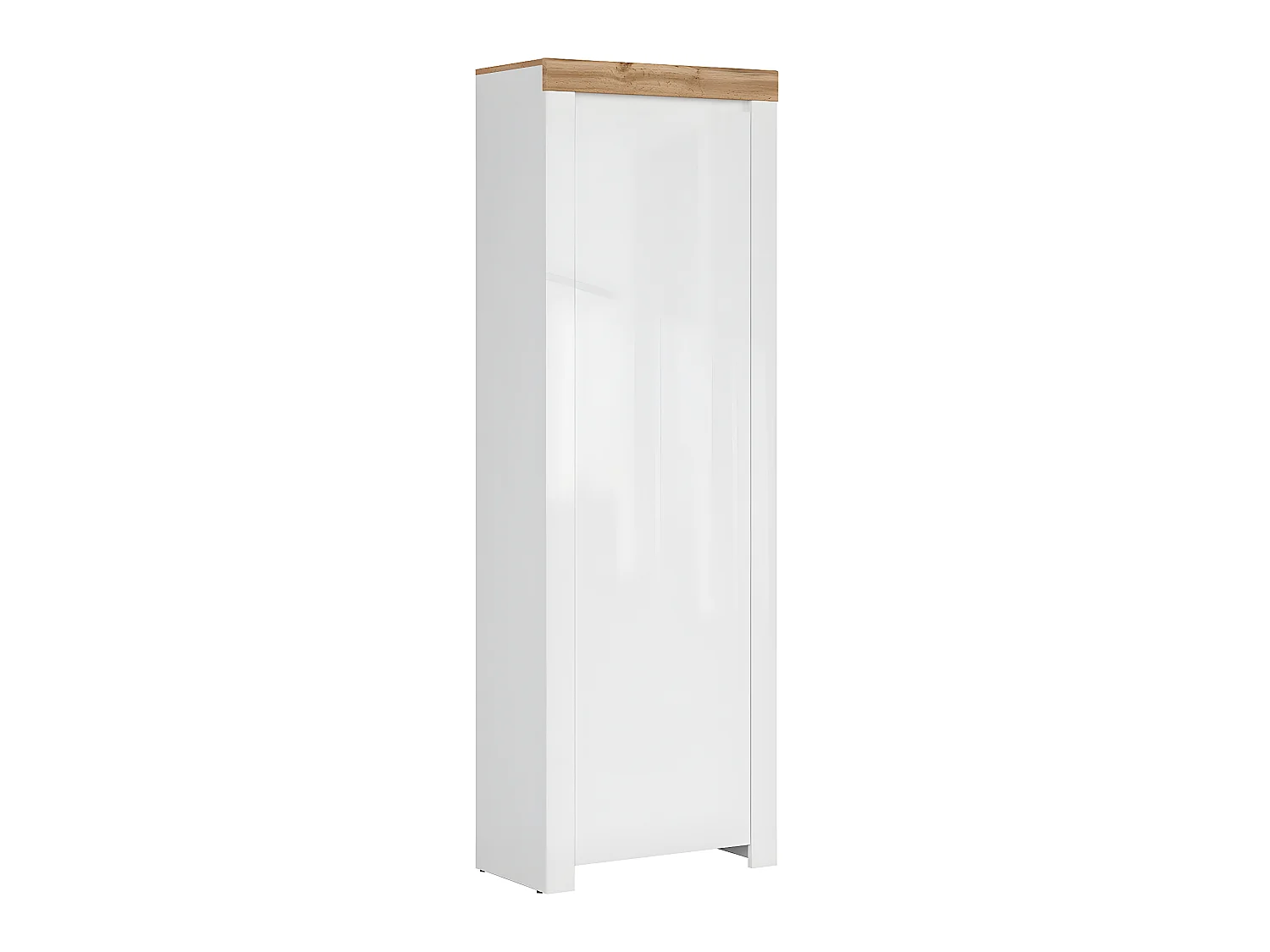 Meuble d'entrée 1 porte Hella Blanc et Bois