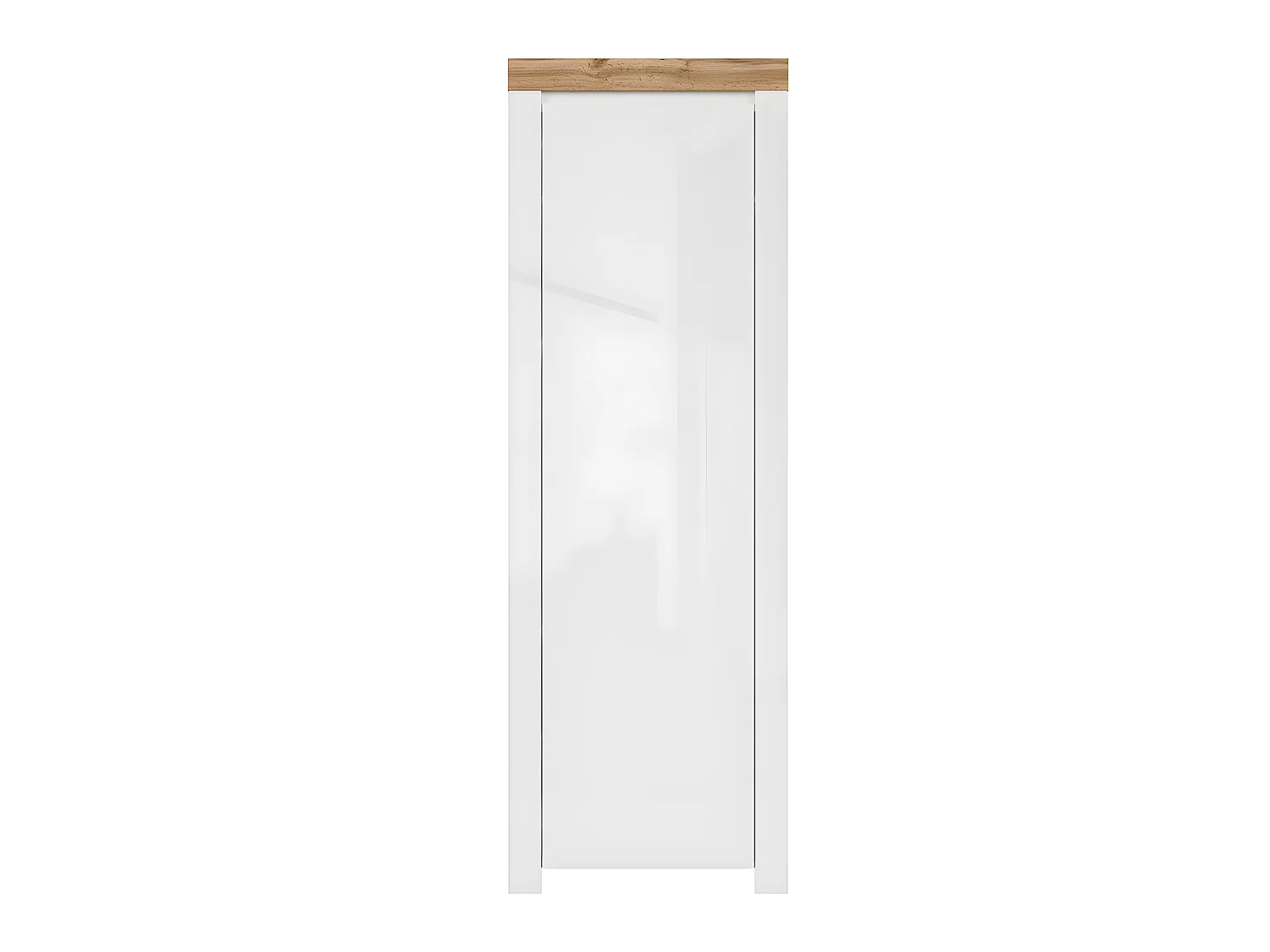 Mueble de entrada 1 puerta Hella Blanco y Madera