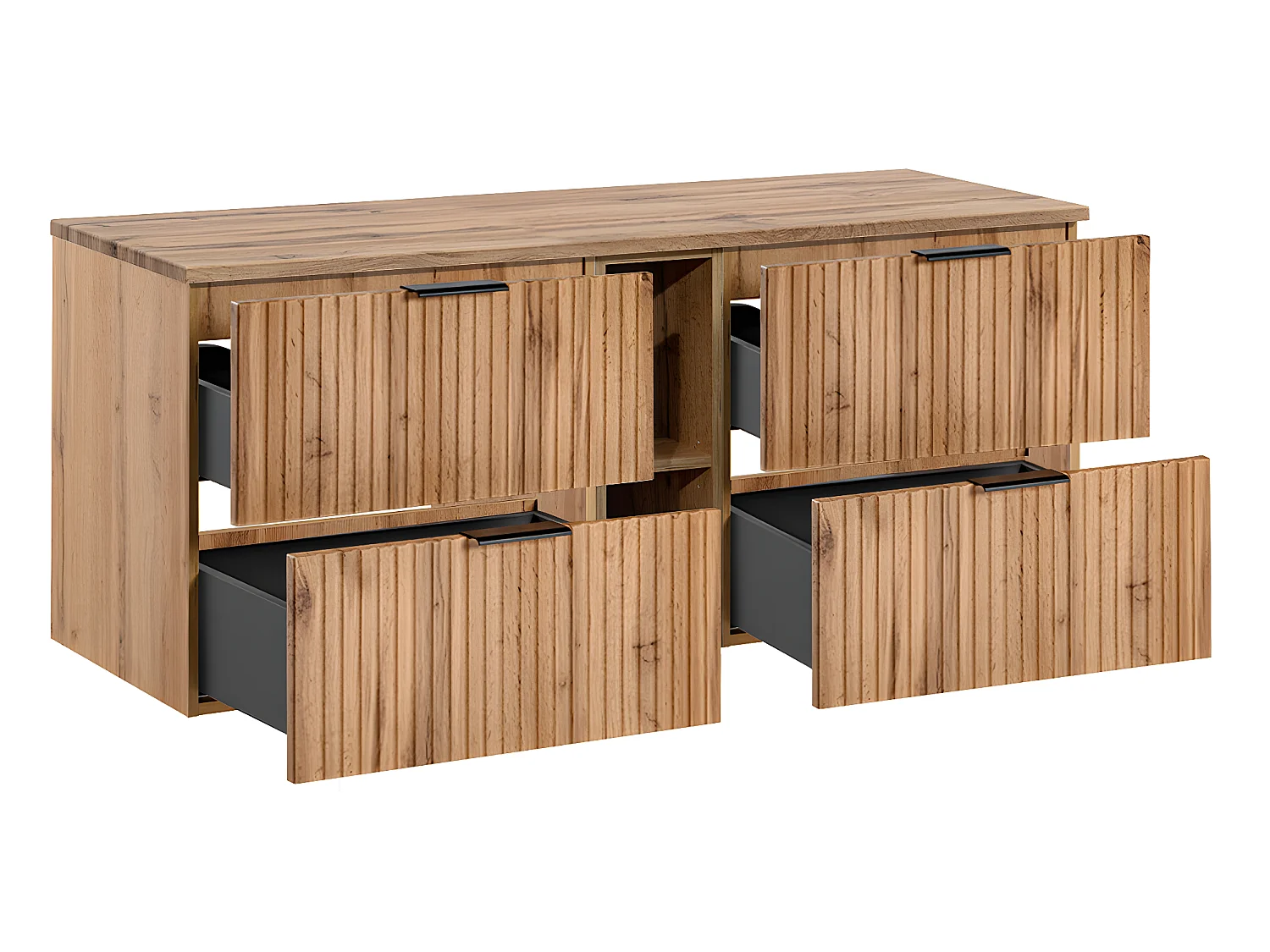 Mobile bagno senza lavabo Adriel marrone 140cm