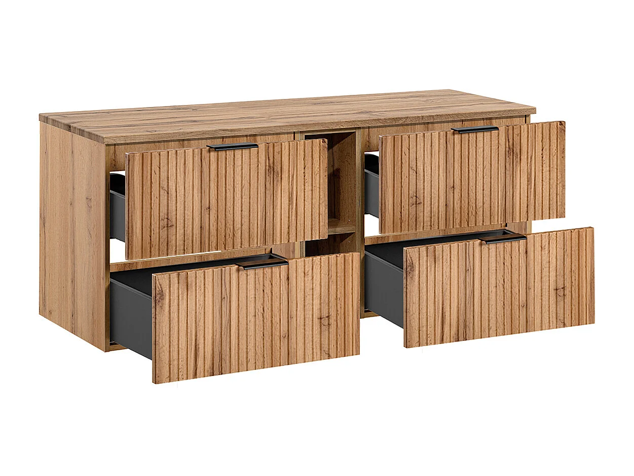 Onderkast 140cm 2 nissen Adriel Wood
