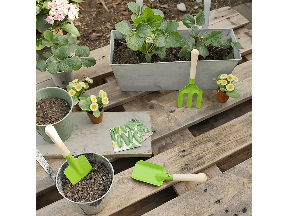 Gartengeräte-Set für Kinder (3-tlg)