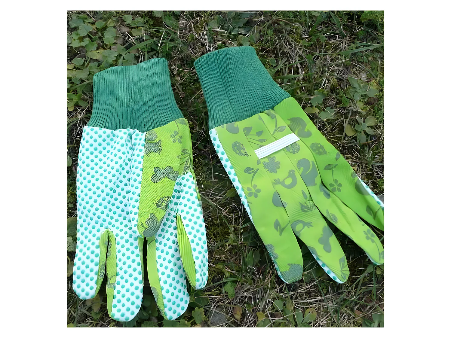 Guantes de jardinería de algodón y poliéster para niños