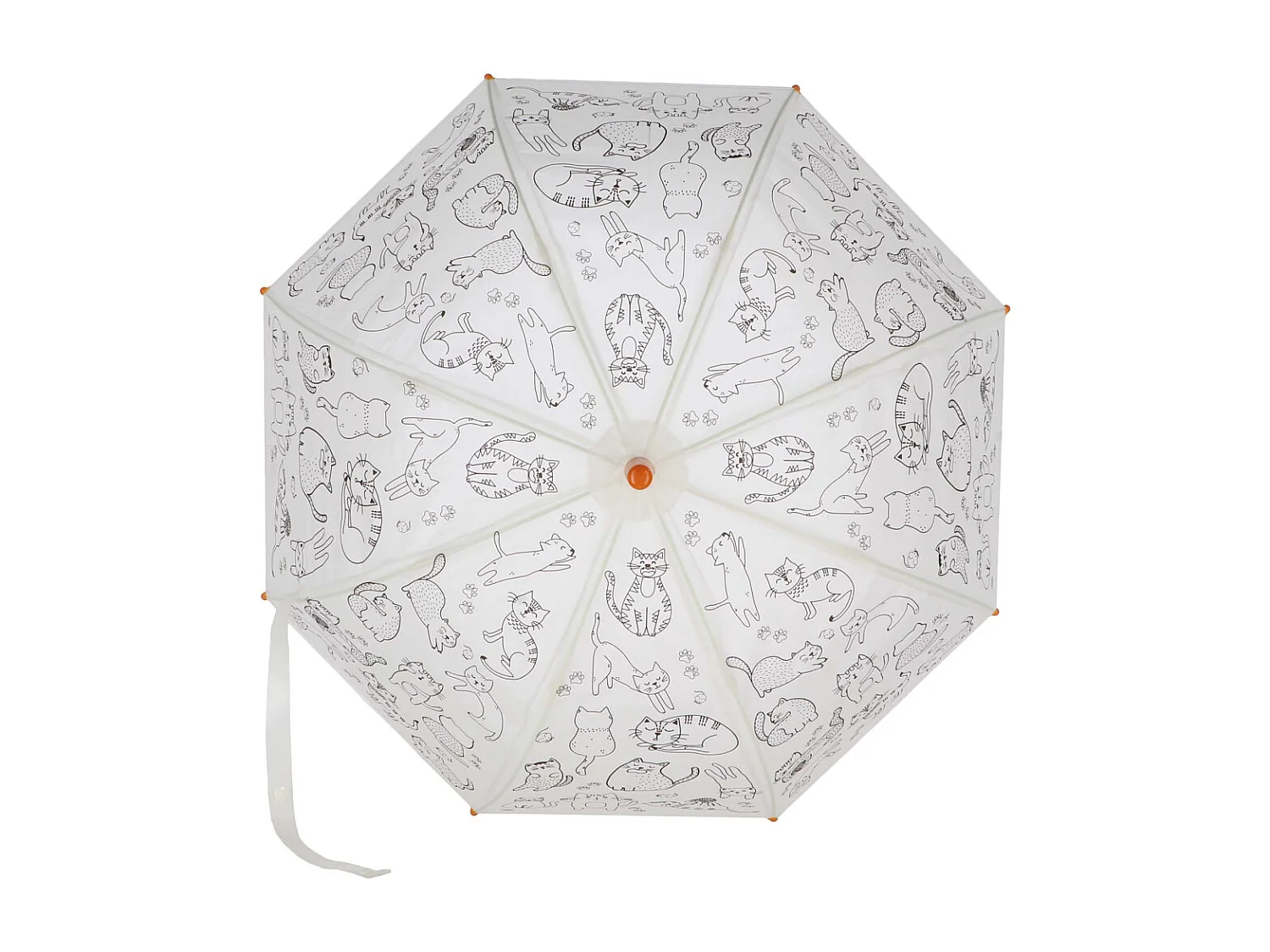 Parapluie enfant à colorier 70 cm Chats