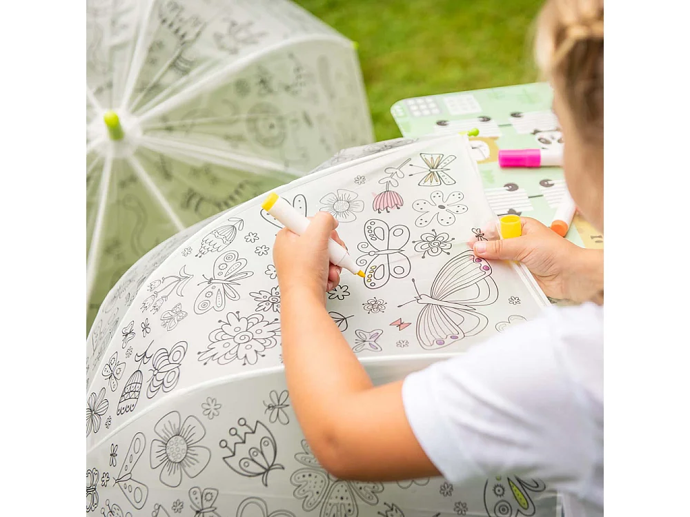 Parapluie enfant à colorier 70 cm Chats