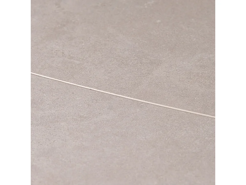 Table extensible 180 à 260 cm en céramique gris pieds taupe - VALMONT