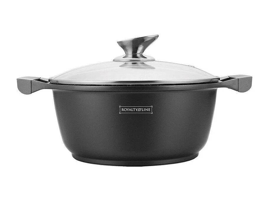 Royalty Line RL-BS24M Casserole profonde en revêtement de marbre 24cm