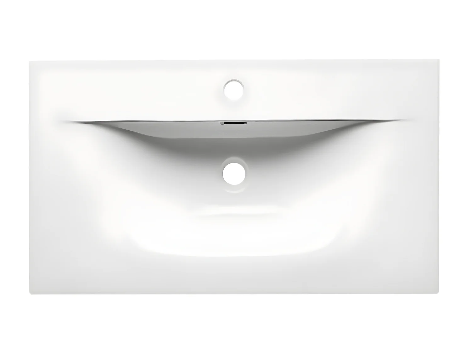 Mueble lavabo encastrable individual 80cm Adriel Blanco