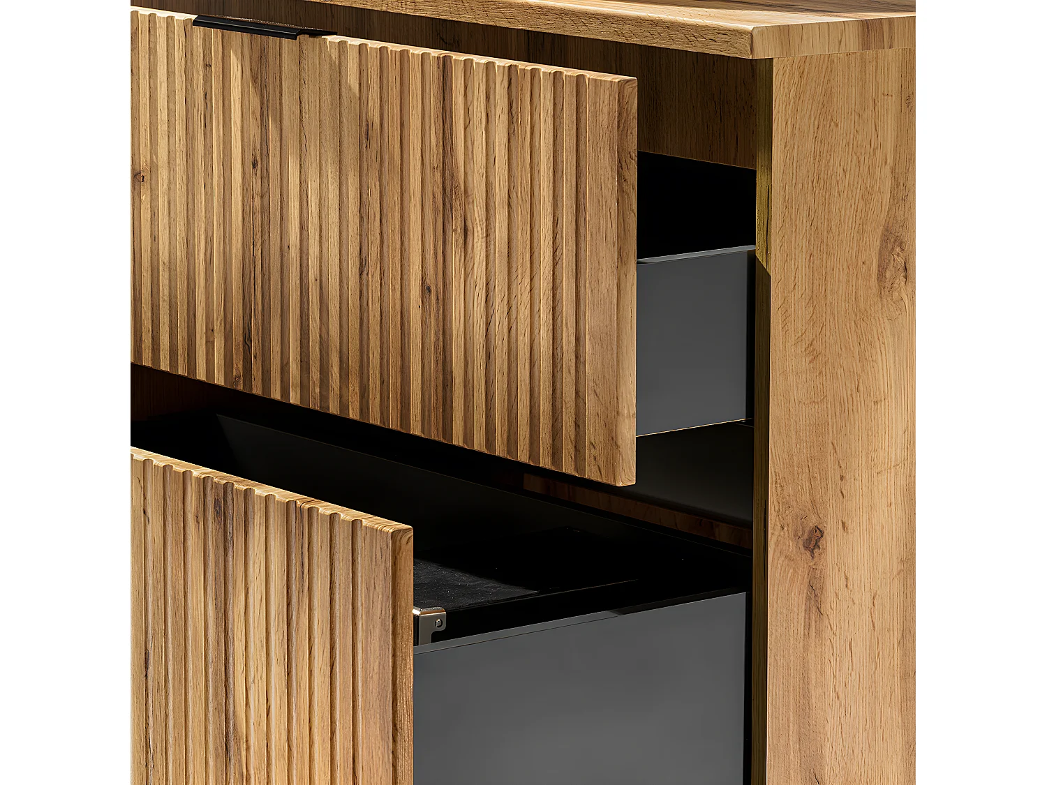 Enkele wastafel 80cm 2 nissen Adriel Wood