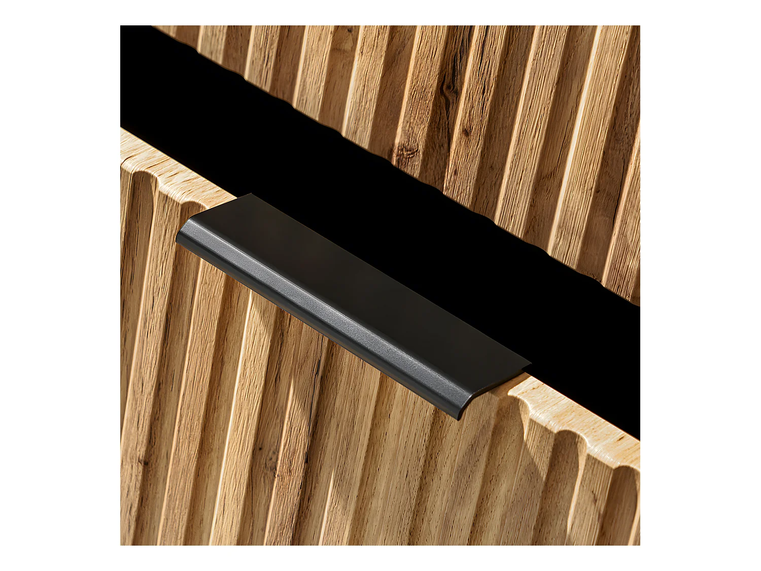 Meuble simple vasque 80cm 2 niches Adriel Bois