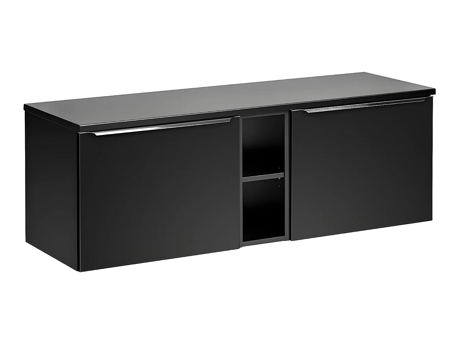 Meuble sous-vasque 140cm 2 niches Éros Noir