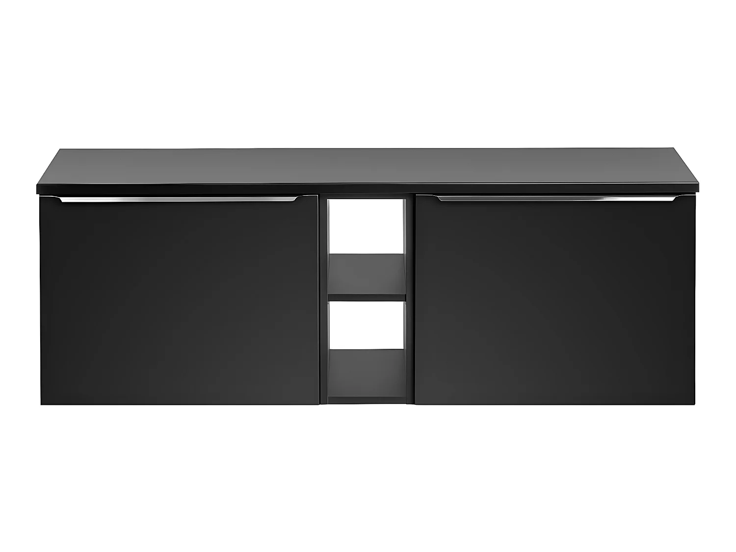 Meuble sous-vasque 140cm 2 niches Éros Noir