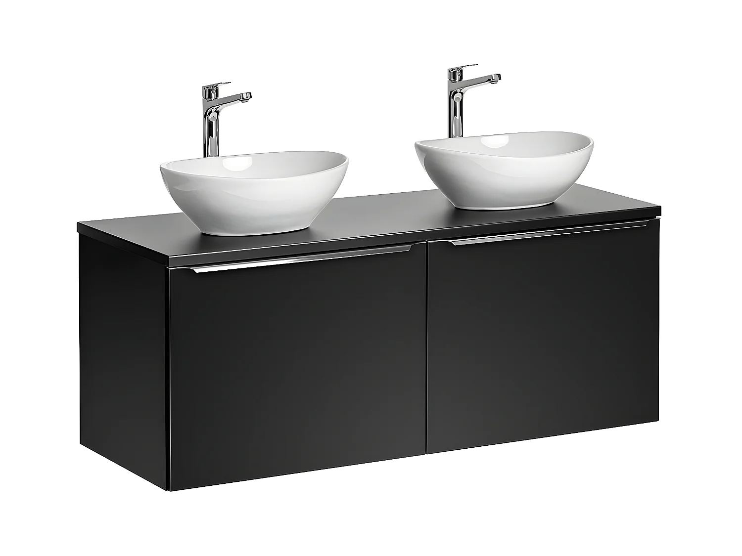 Meuble double vasque 120cm Éros Noir