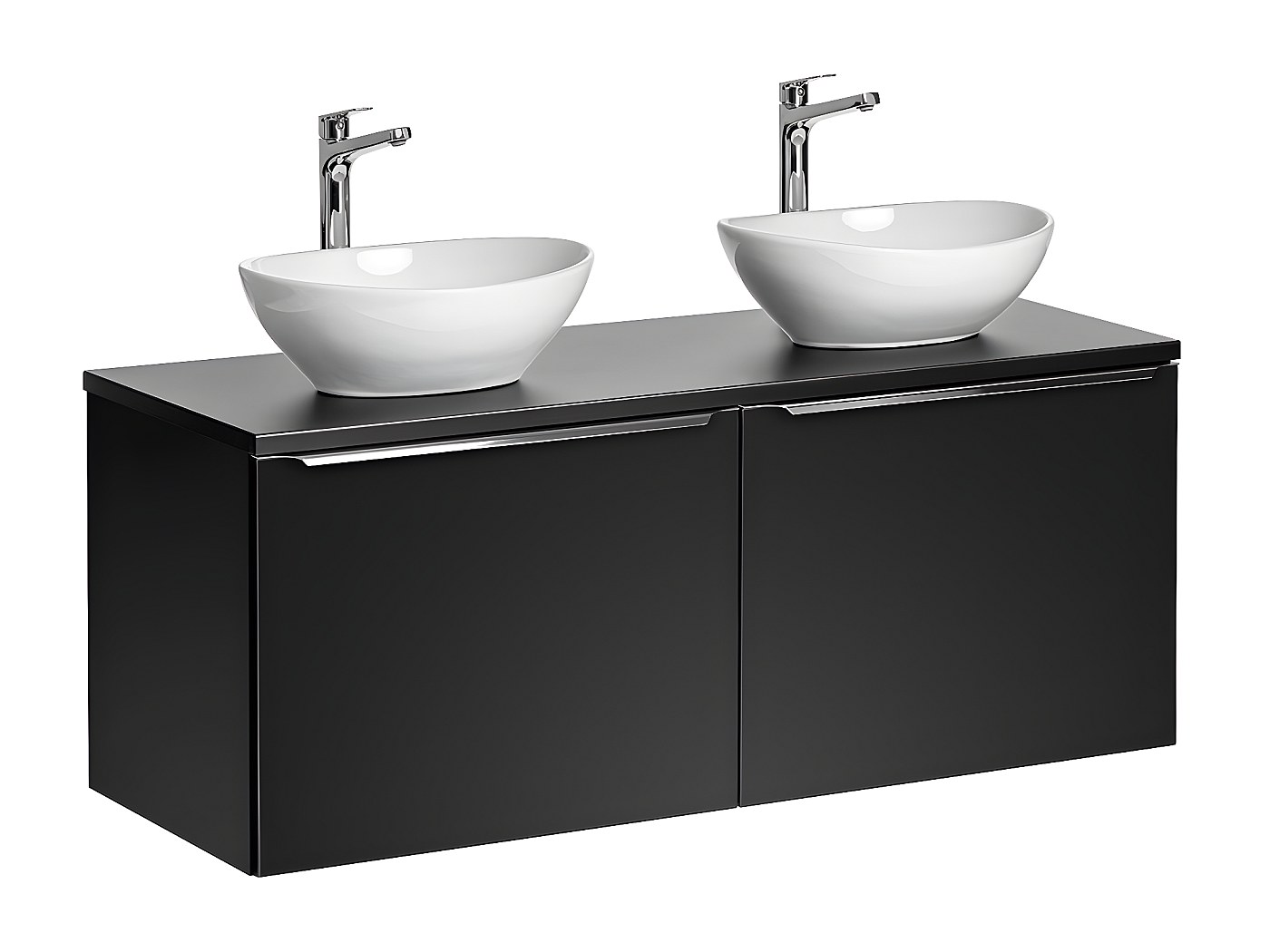 Meuble double vasque 120cm Éros Noir