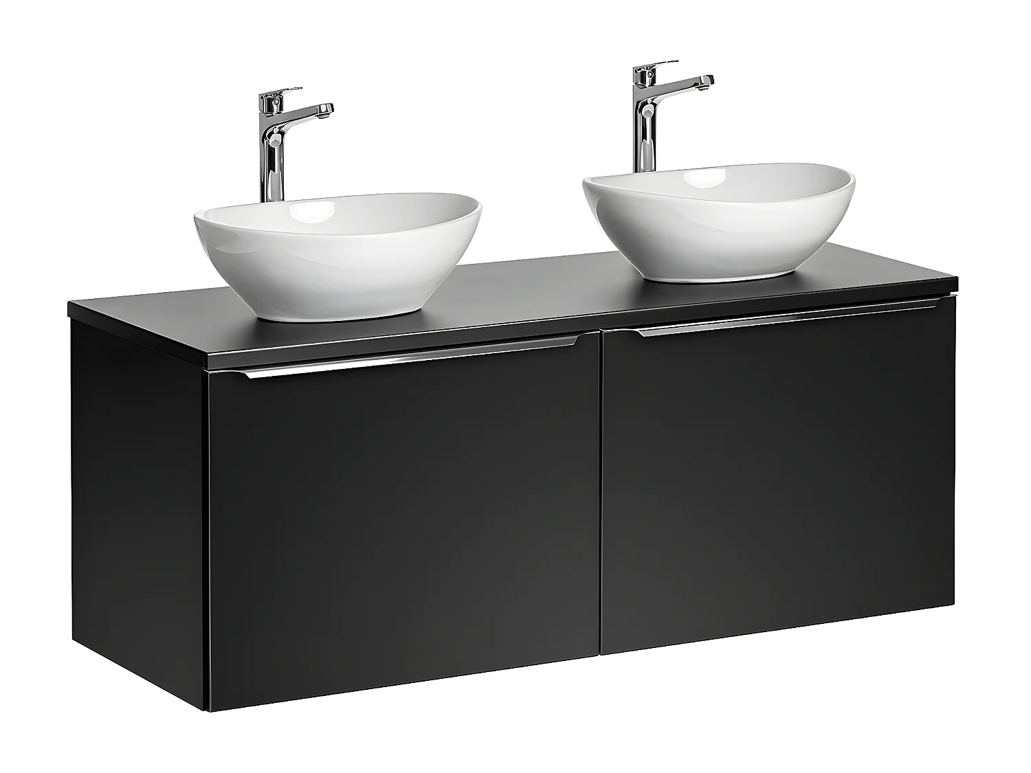 Meuble double vasque 120cm Éros Noir