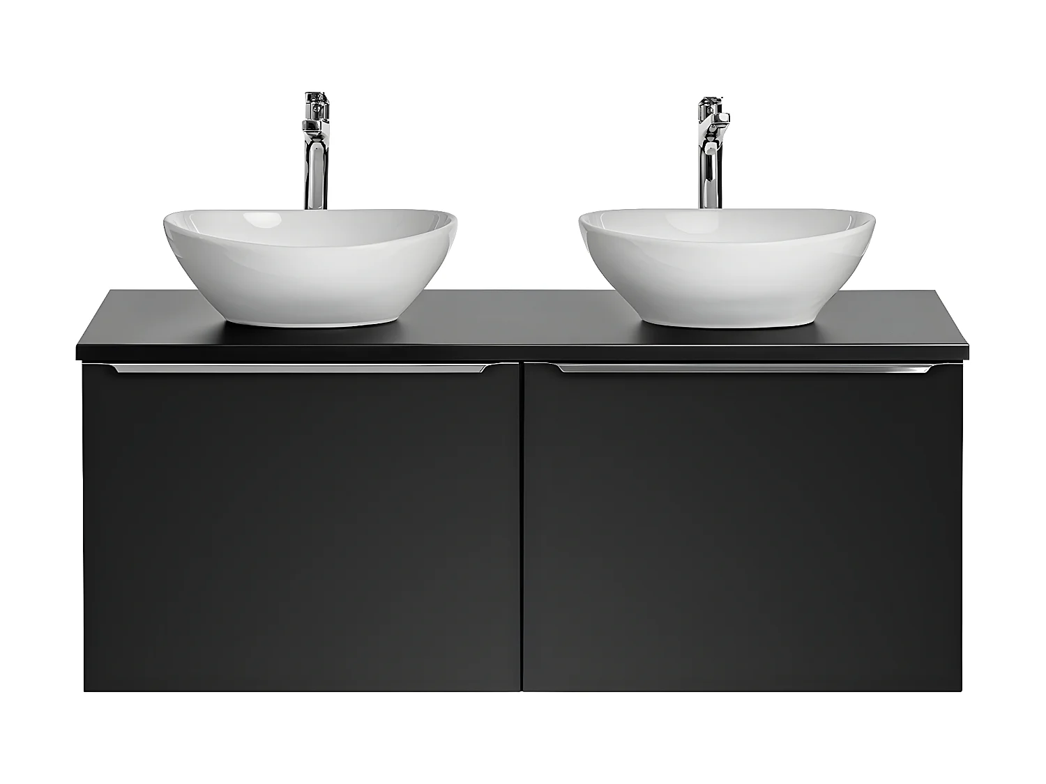 Meuble double vasque 120cm Éros Noir