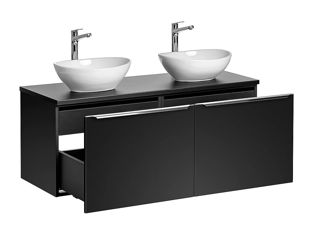 Meuble double vasque 120cm Éros Noir
