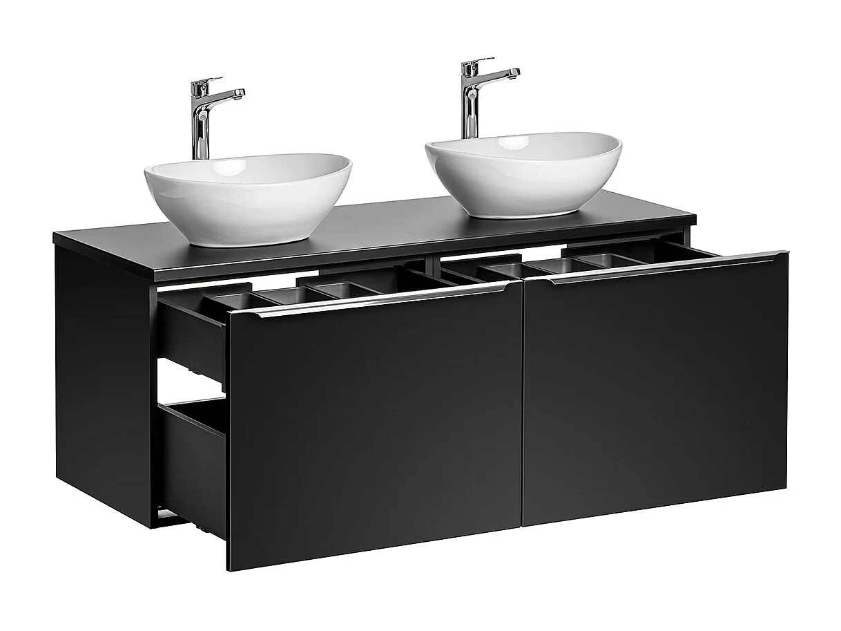 Meuble double vasque 120cm Éros Noir