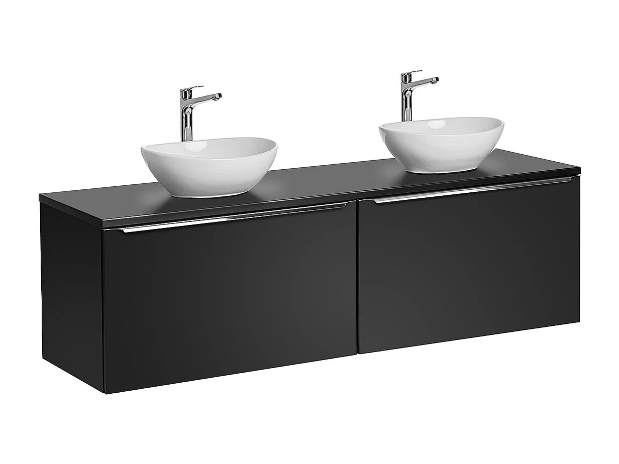 Meuble double vasque 160cm Éros Noir