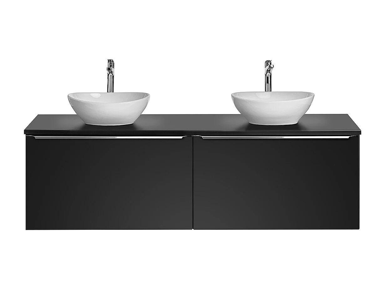 Meuble double vasque 160cm Éros Noir