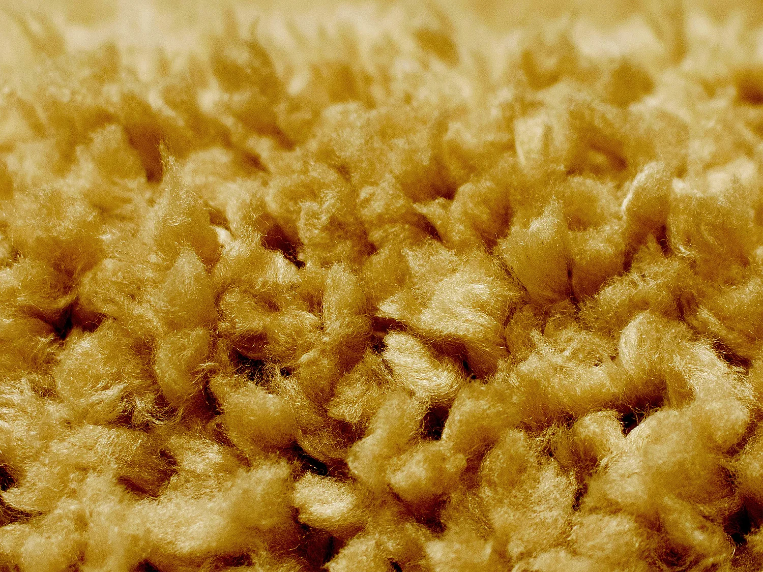 Dywan shaggy z długim włosiem - 120 x 170 cm - Żółty musztardowy - MILINIO