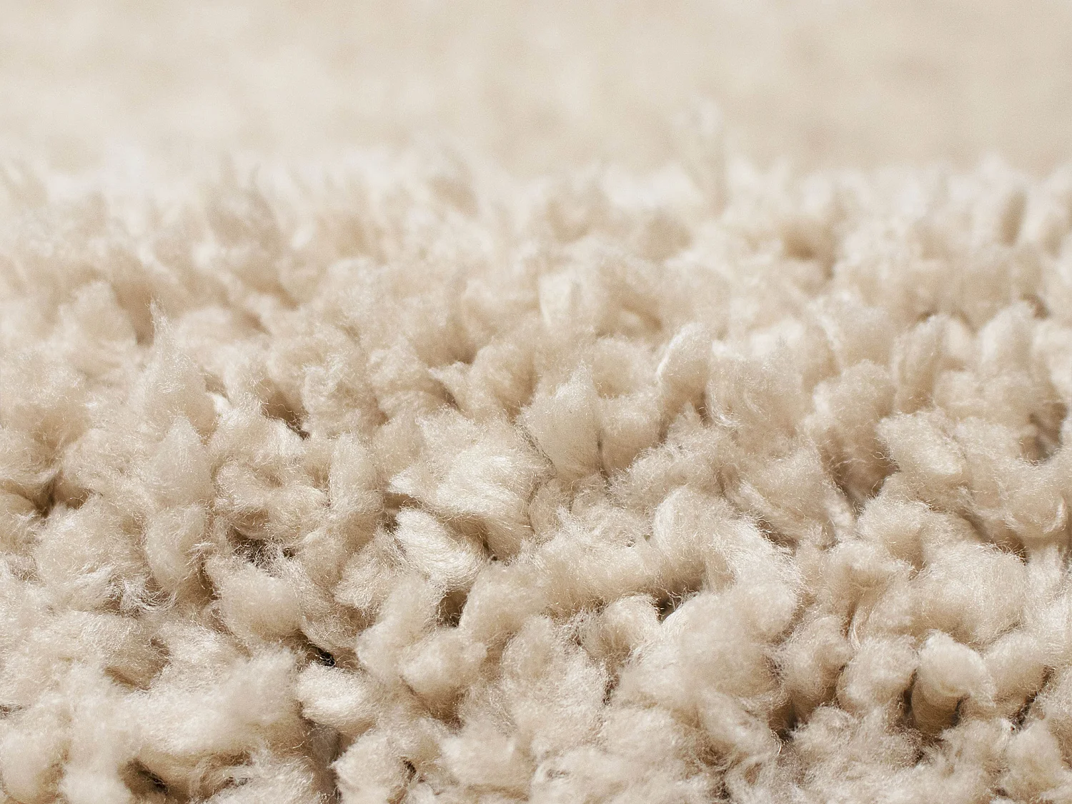 Tapis shaggy à poils longs  - 160 x 230 cm - Beige - MILINIO