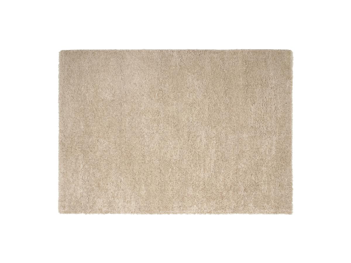 Hochflorteppich - 200 x 290 cm - Beige - MILINIO günstig online kaufen