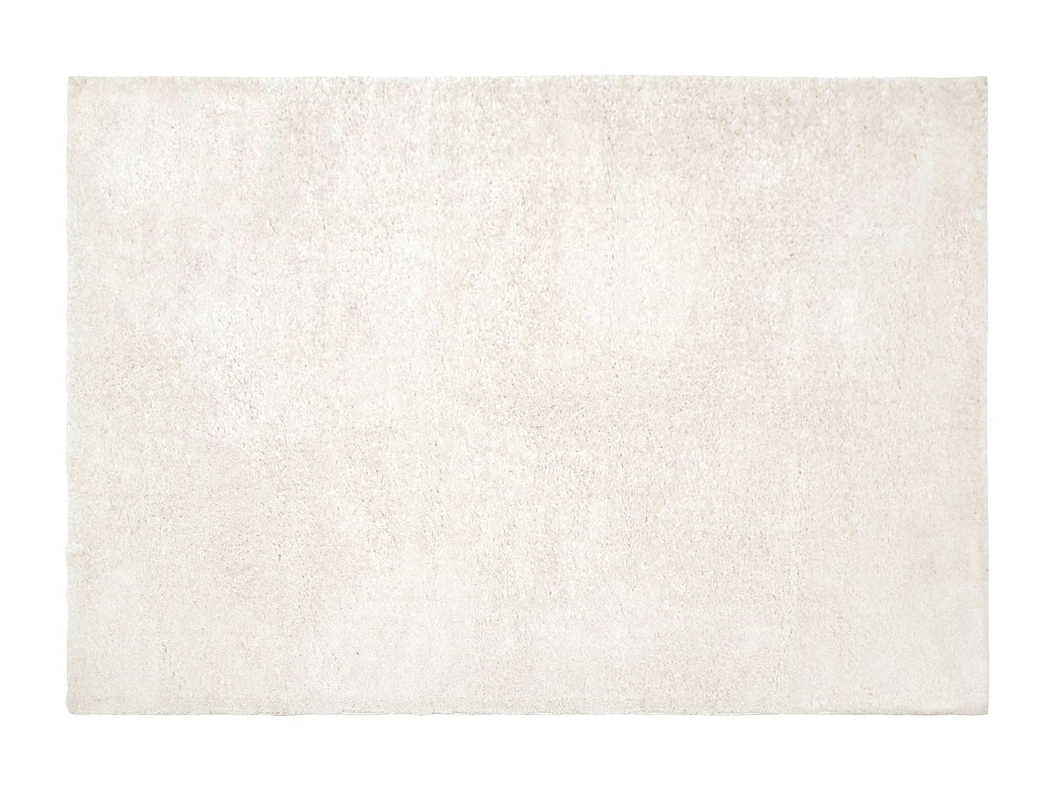 Tapete shaggy com pelos compridos 120x170 cm branco - MILINIO