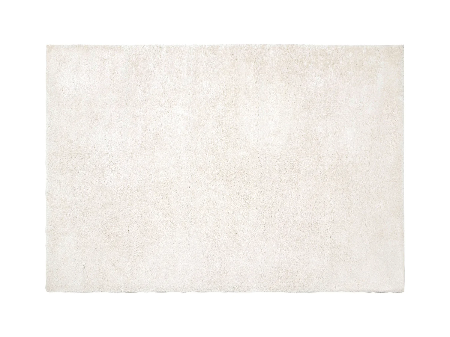 Tapis shaggy à poils longs - 120 x 170 cm - Blanc - MILINIO