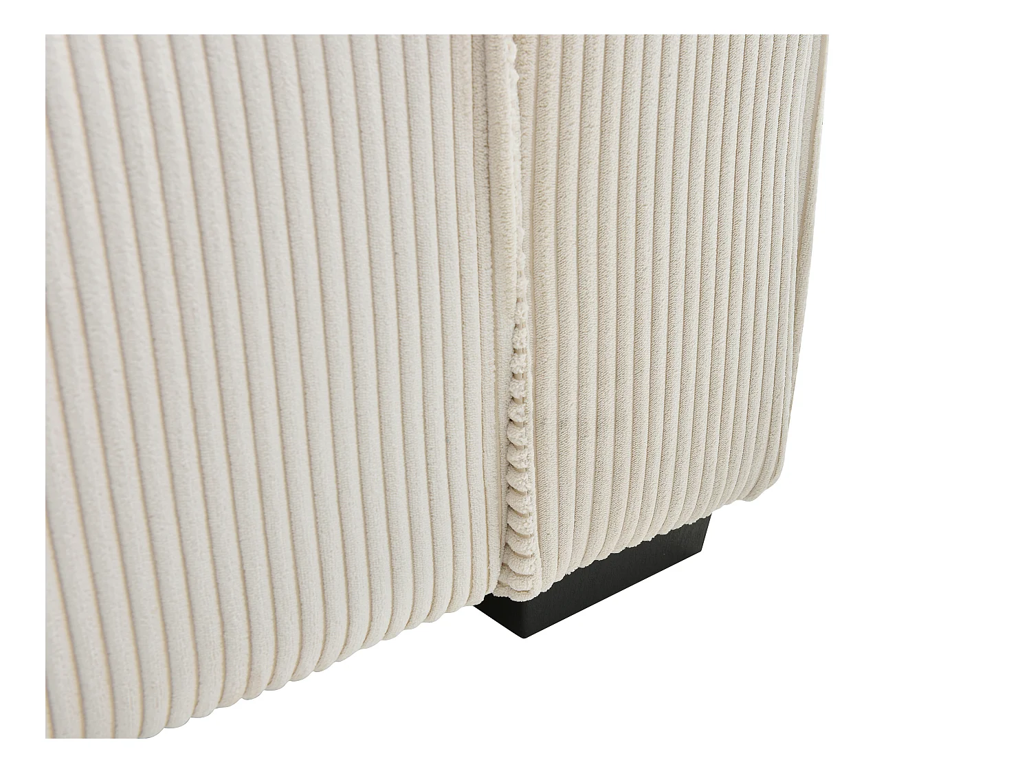 Sofa 3-Sitzer mit Schlaffunktion - Cord - Beige - SEKOTA
