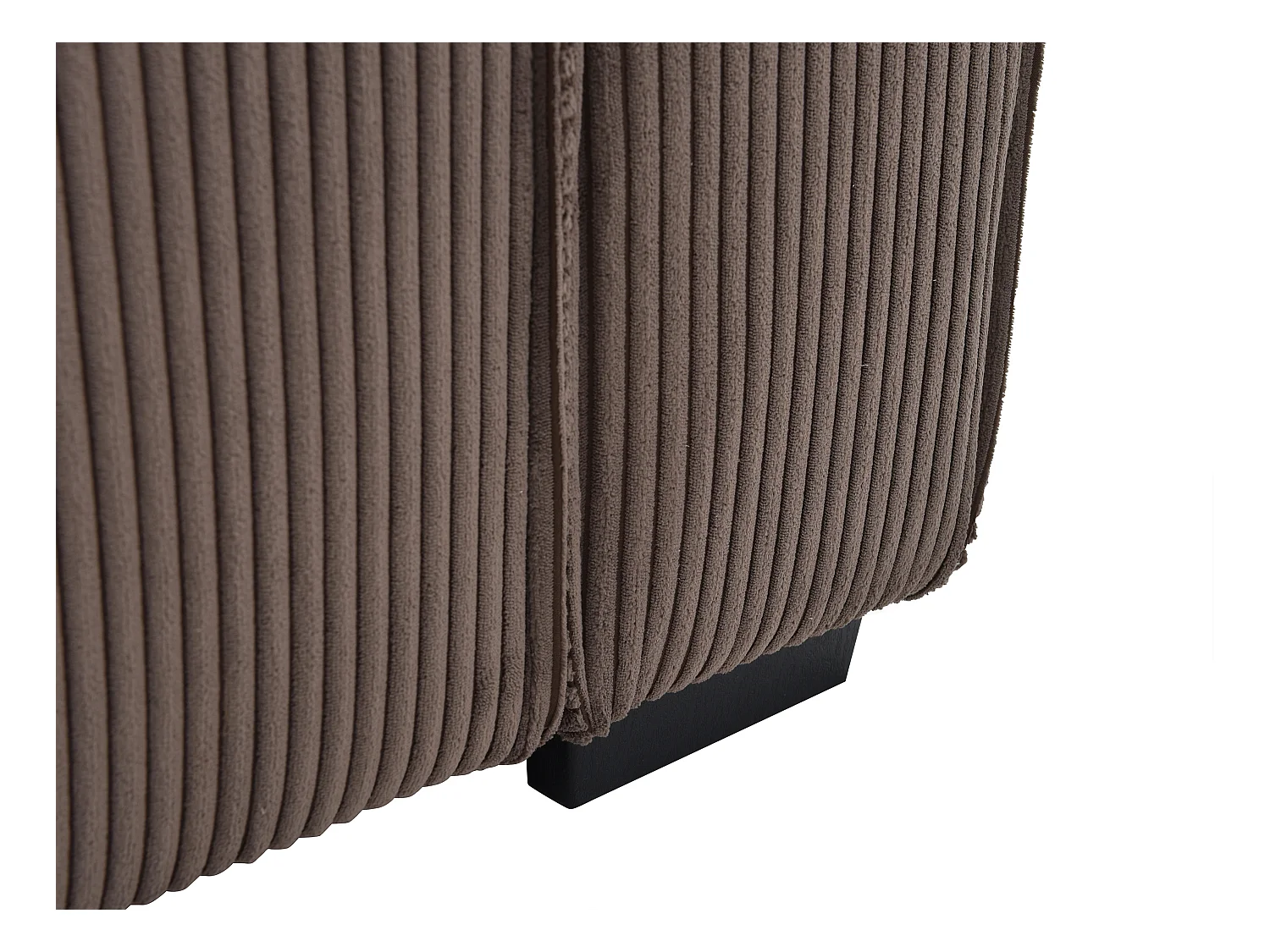 Sofá cama de 3 plazas de terciopelo marrón SEKOTA