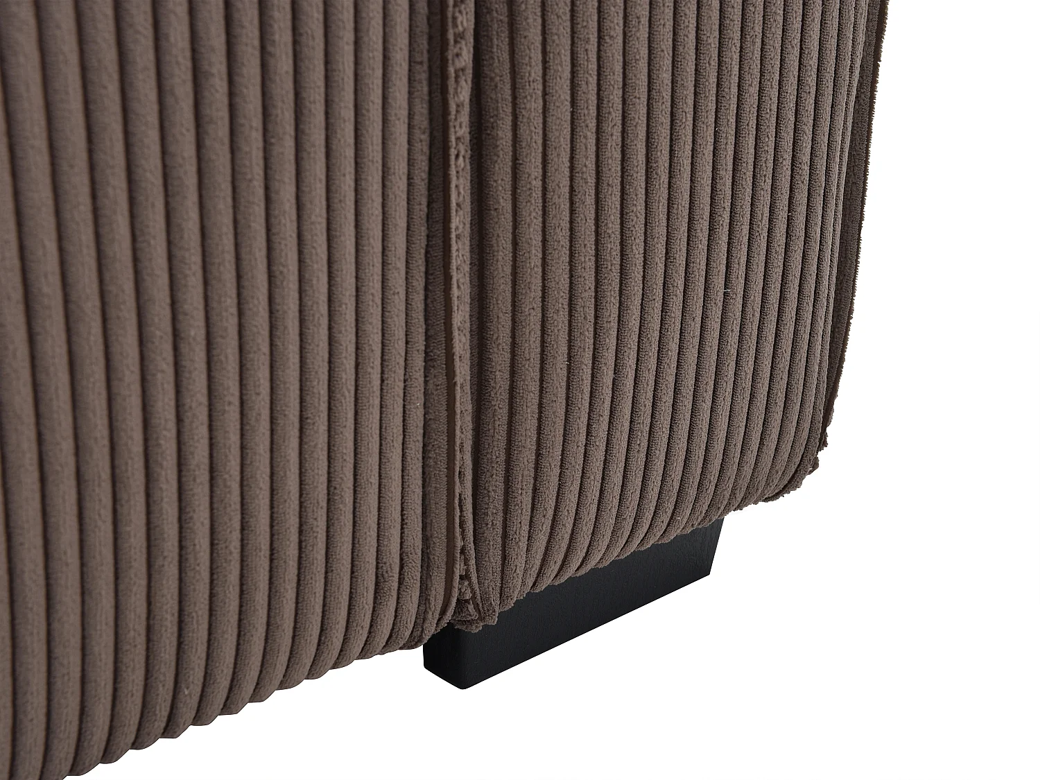 Divano letto 3 posti in Velluto a coste Marrone - SEKOTA