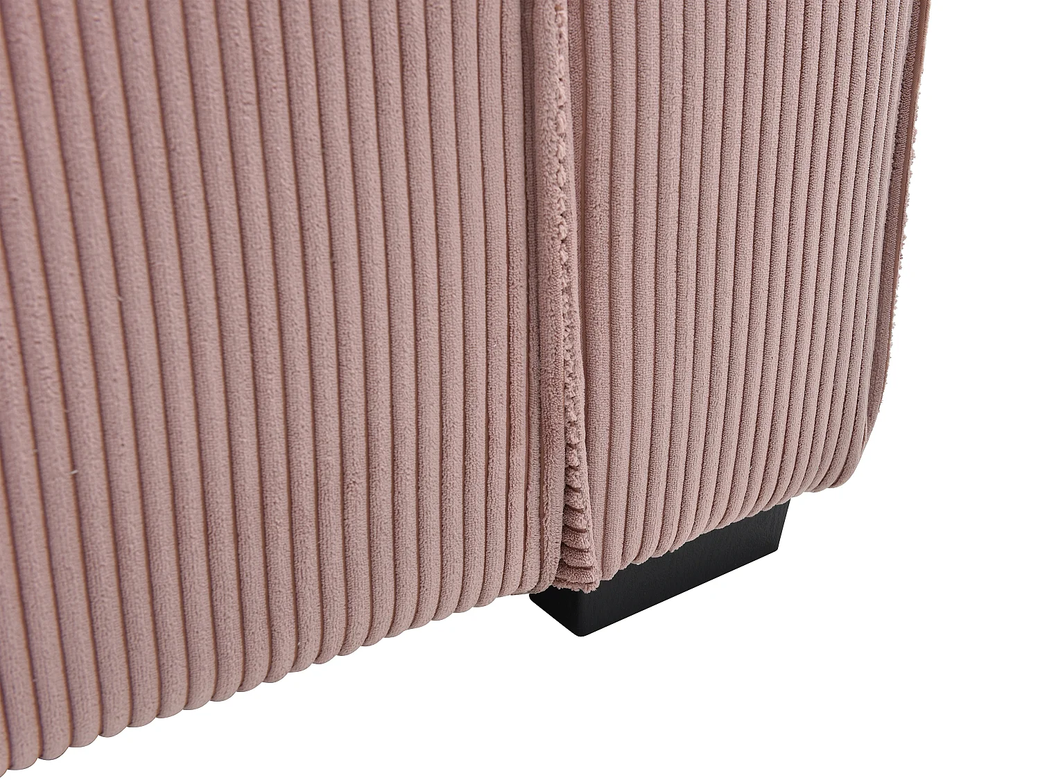 Kanapa 3-osobowa rozkładana ze sztruksu różowa – SEKOTA