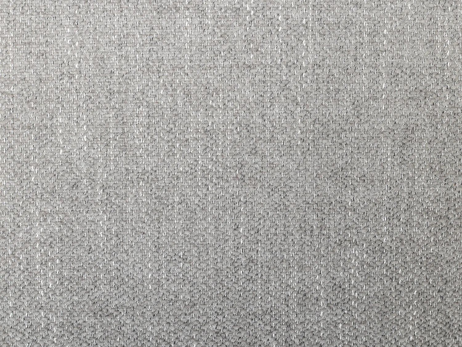 Hoekbank met hoek links en poef van grijze stof met textuur POMIANGO