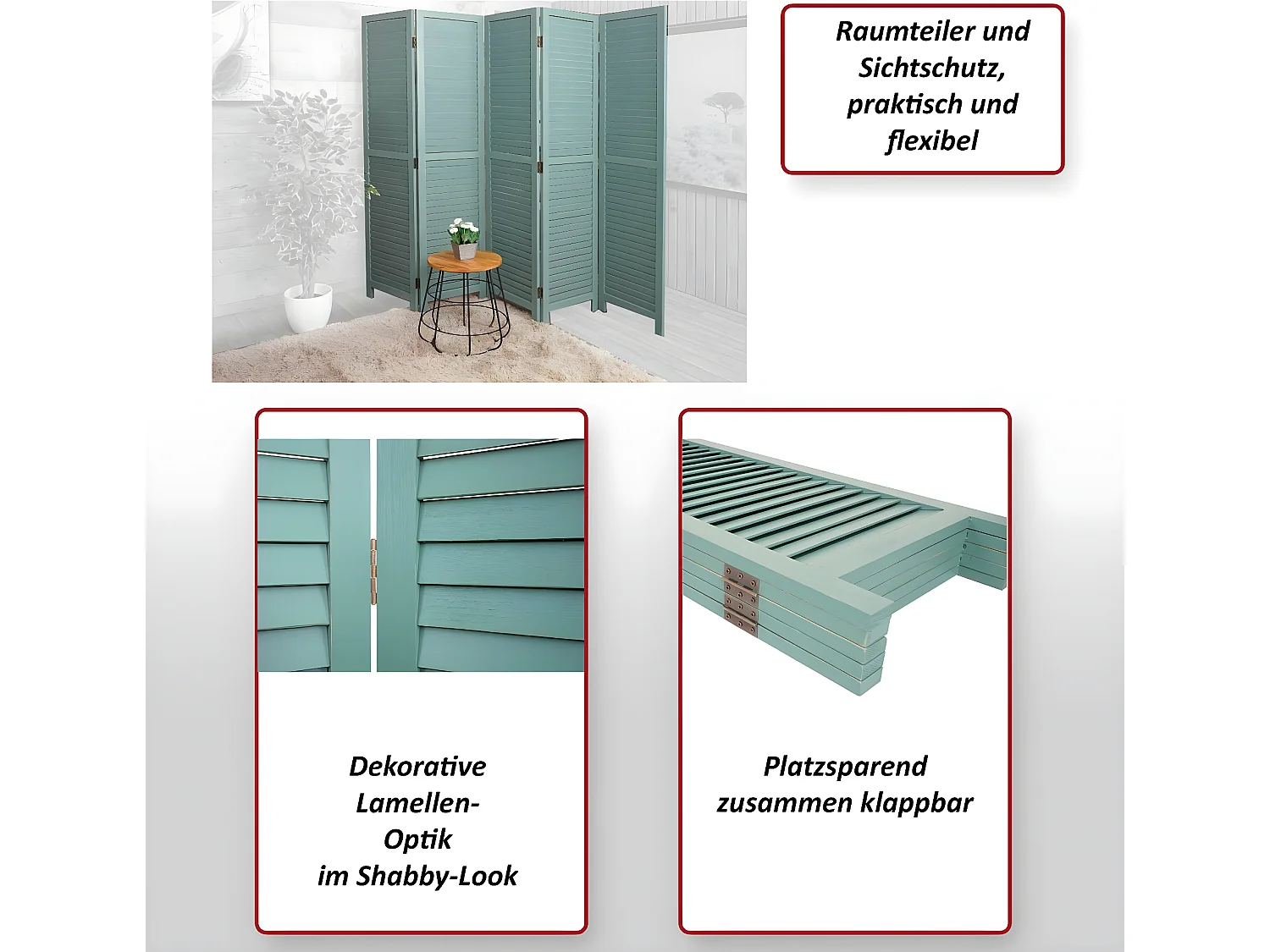 Paravent MCW-C30,  bruin