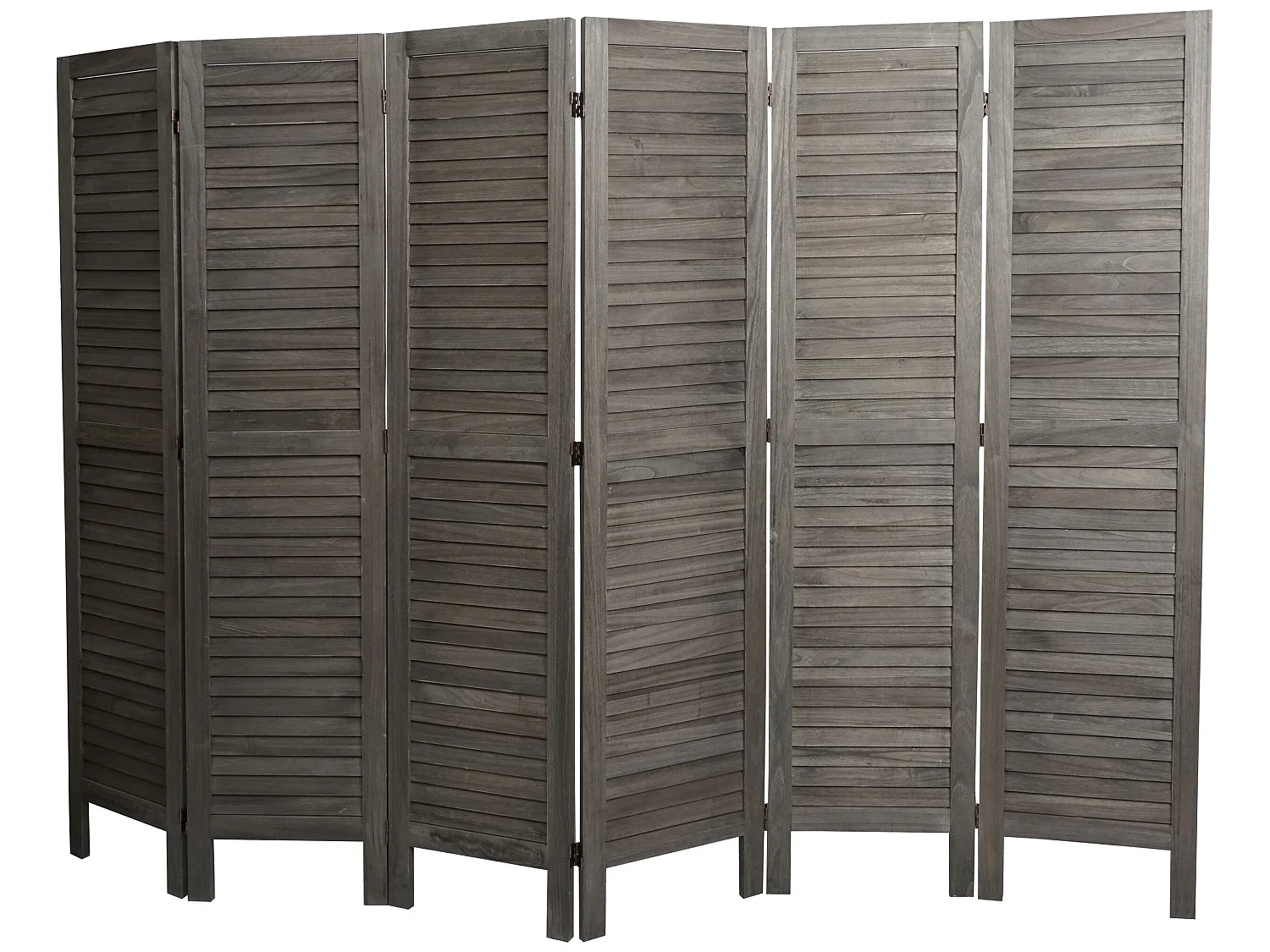 Paravent MCW-G30, Grau-braun