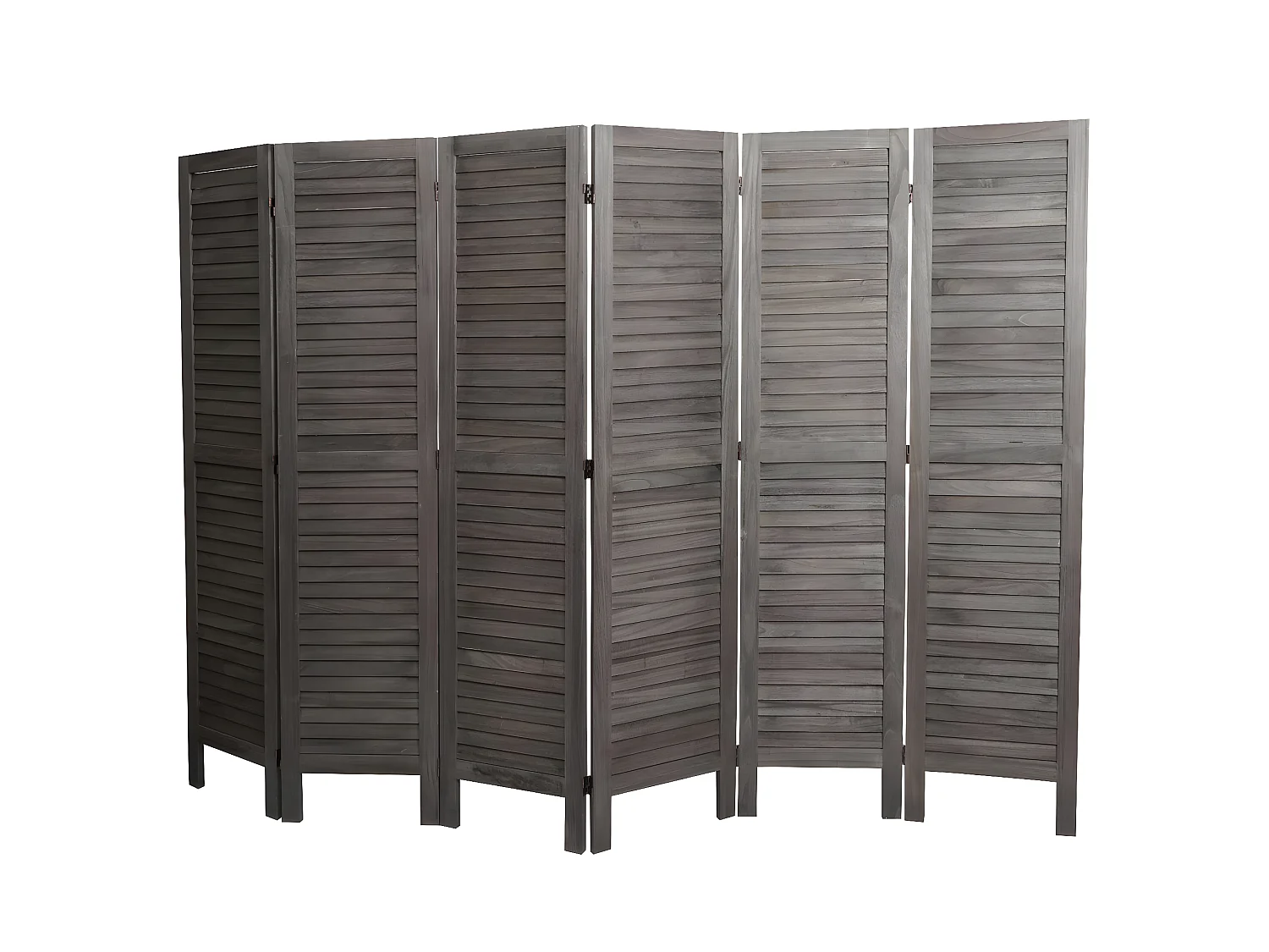 Paravent MCW-G30, Grau-braun