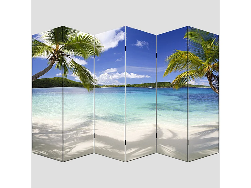Paravent photo Bagheria,  240x180cm, motif plage