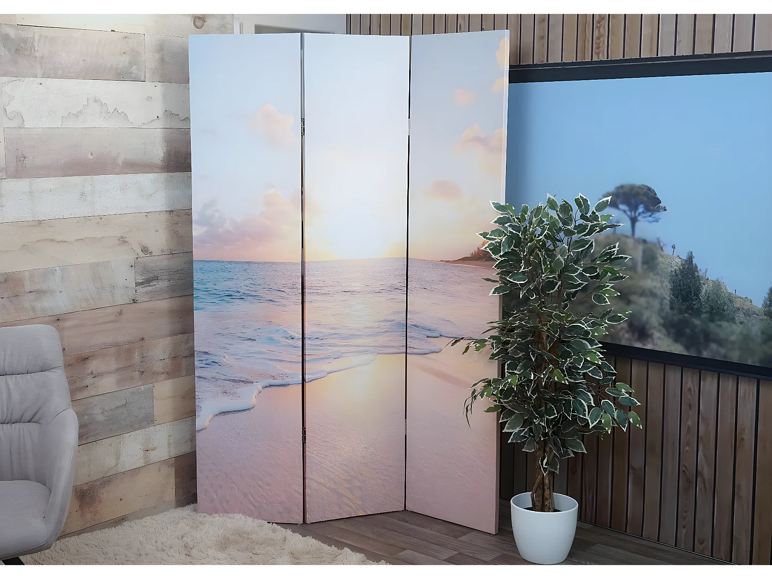 Foto scherm MCW-A83,  180x121cm Ocean