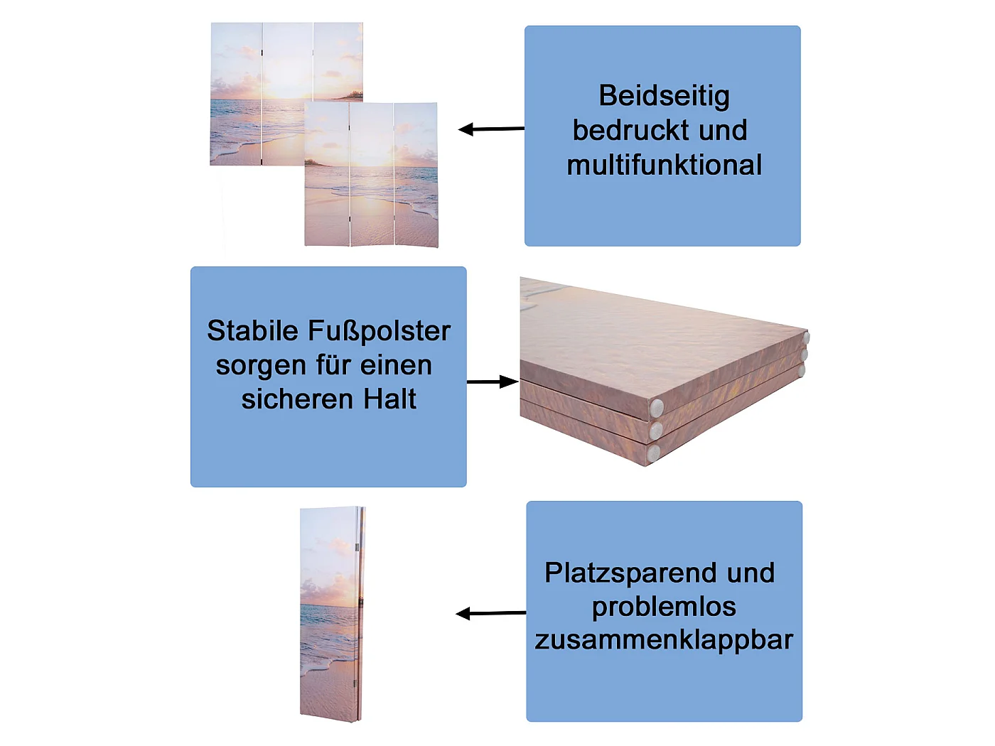 Foto scherm MCW-A83,  180x121cm Ocean