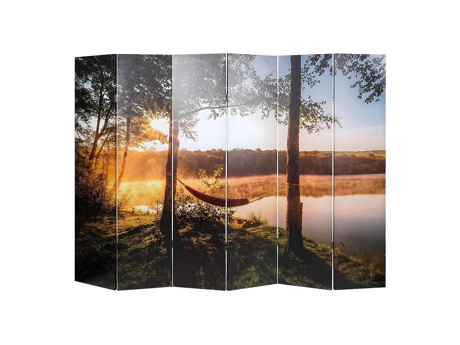 Paravent photo avec isolation phonique MCW-L55,  180x245cm Waldsee