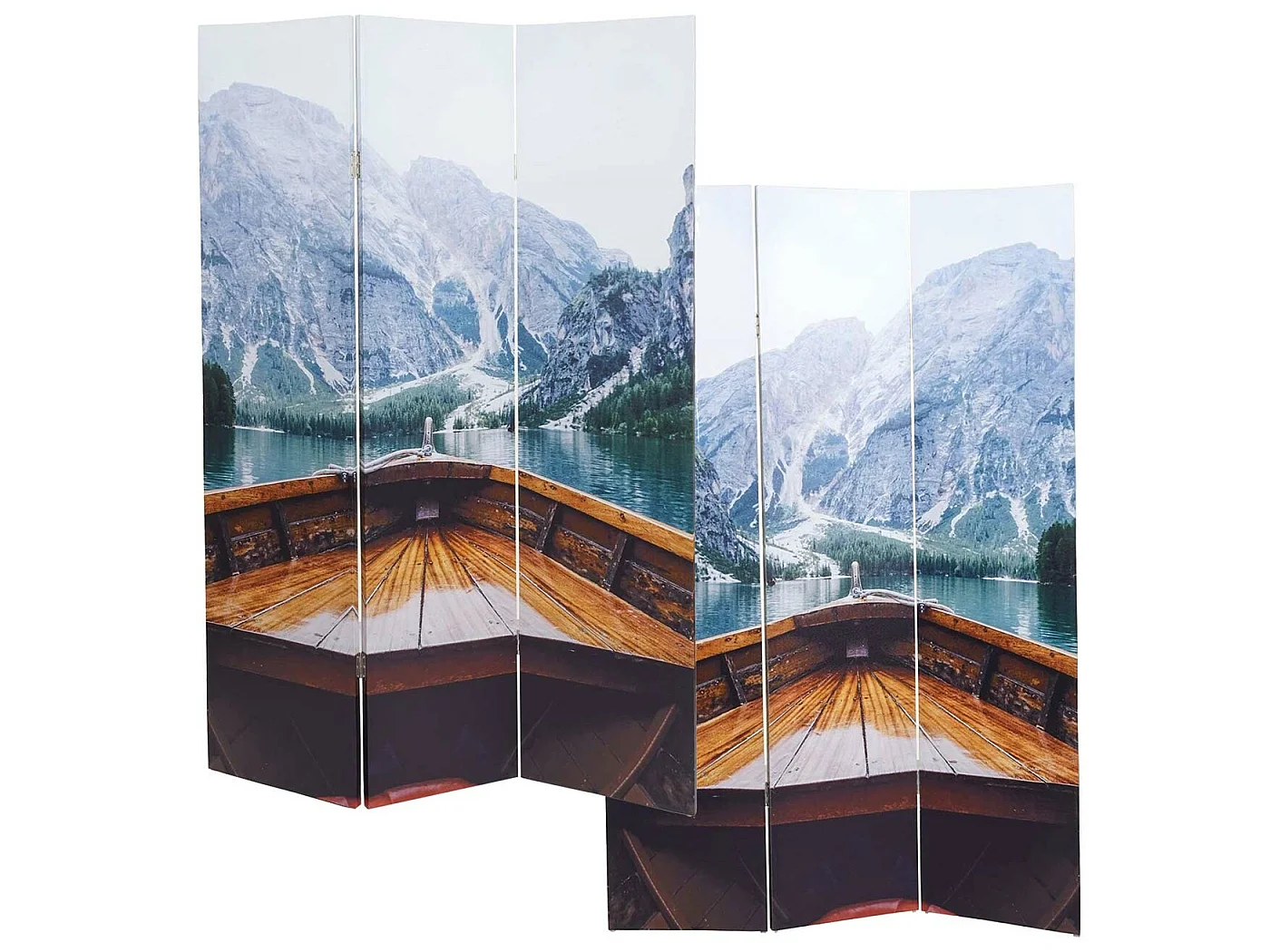 Paravent photo MCW-A83,  180x121cm bateau