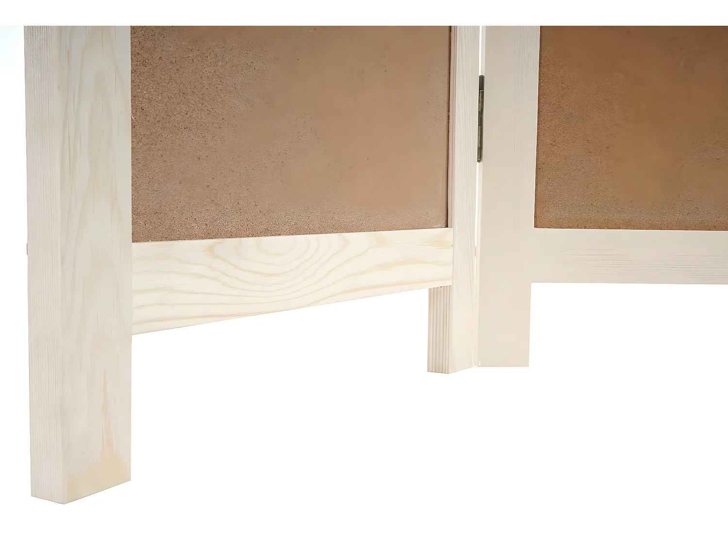 Paravent MCW-G52,  marron, 166x121cm, 3 pans