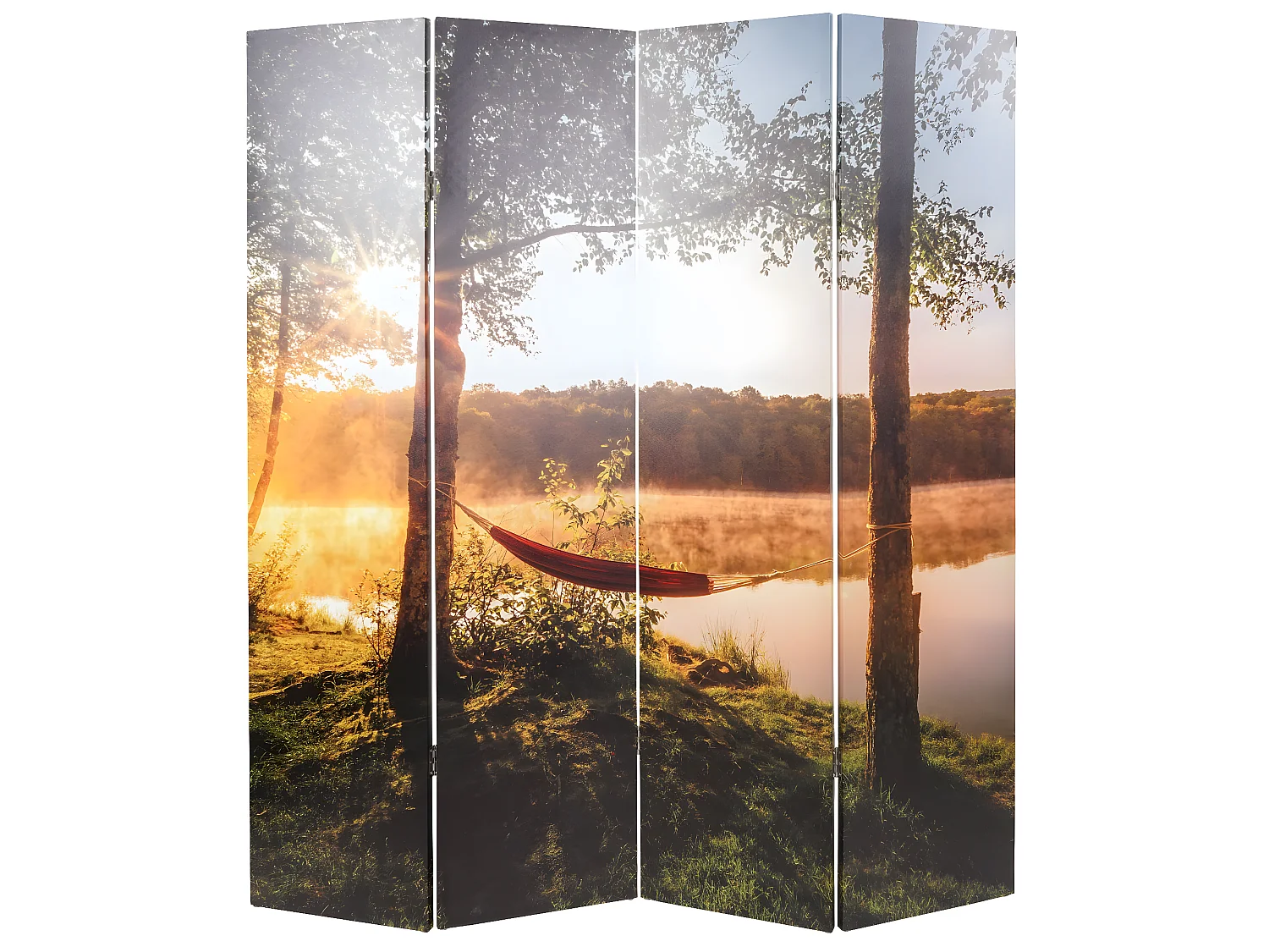 Fotoscherm met geluidsisolatie MCW-L55,  180x162cm Waldsee