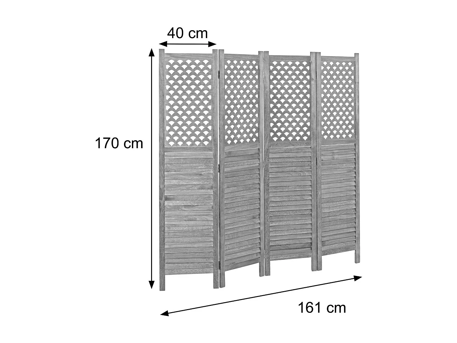 Paravent MCW-A84,  wit