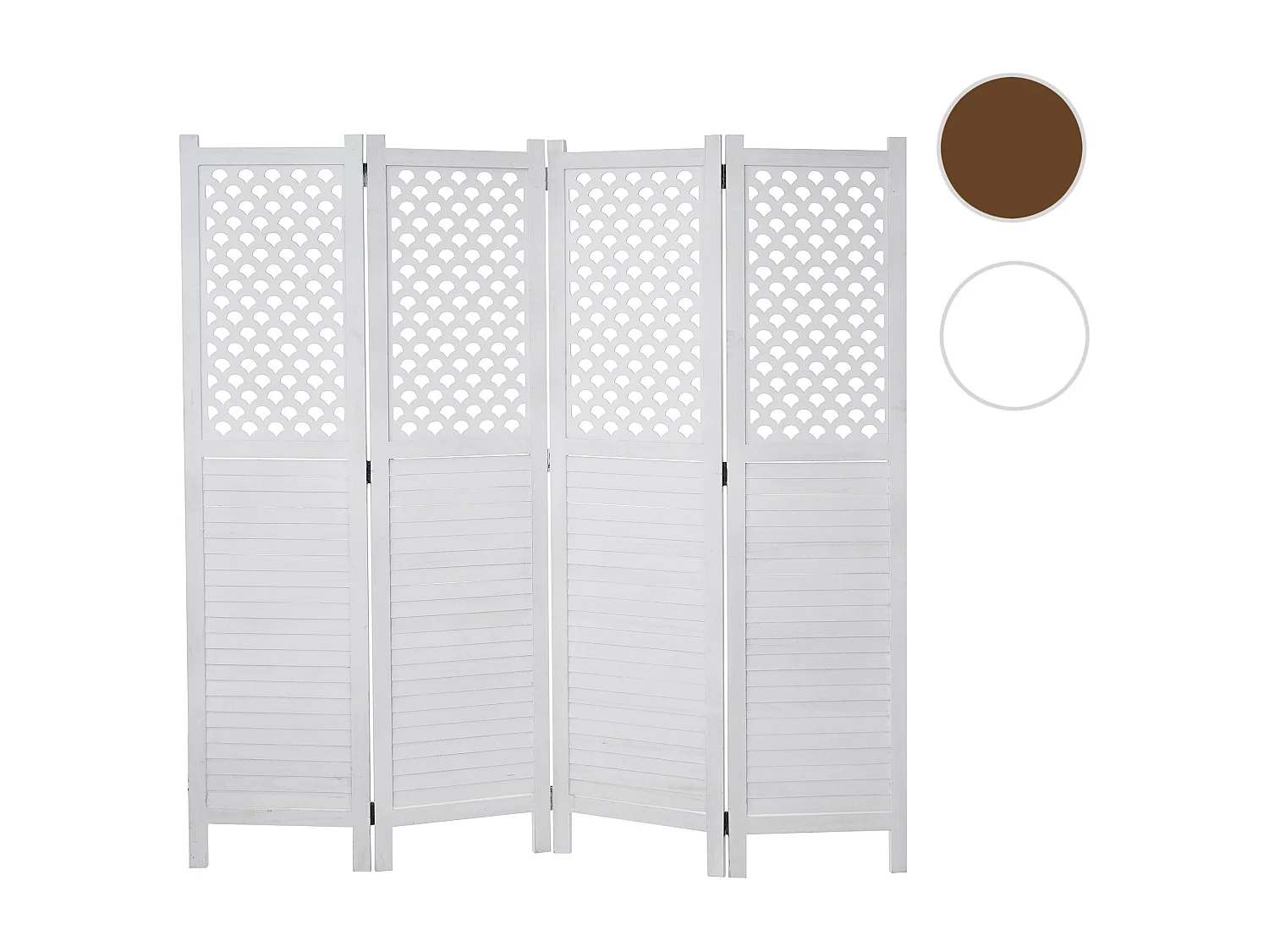 Paravent MCW-A84,  blanc